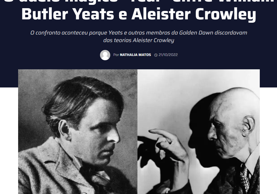 O duelo mágico “real” entre William Butler Yeats e Aleister Crowley