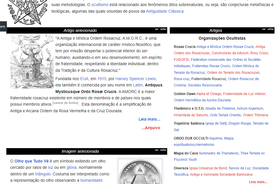 Portal de Ocultismo na Wikipedia